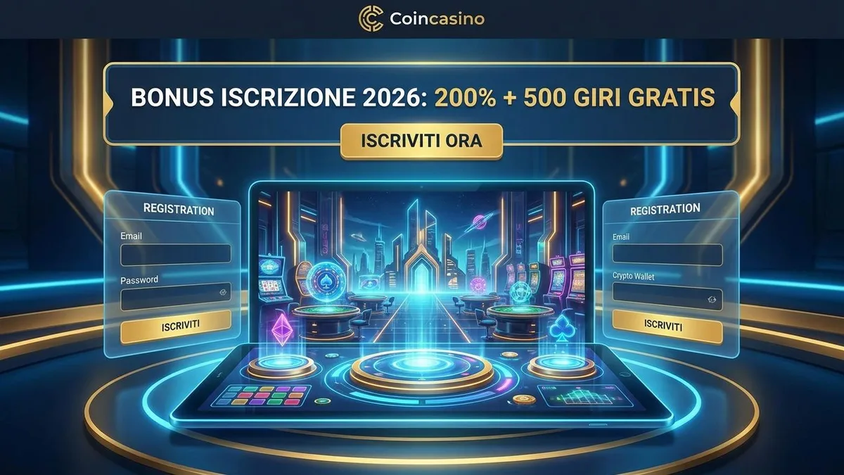 Registrazione con bonus